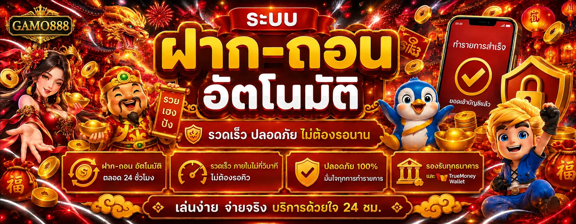 GAMO888 ระบบฝากถอนอัตโนมัติและความปลอดภัย
